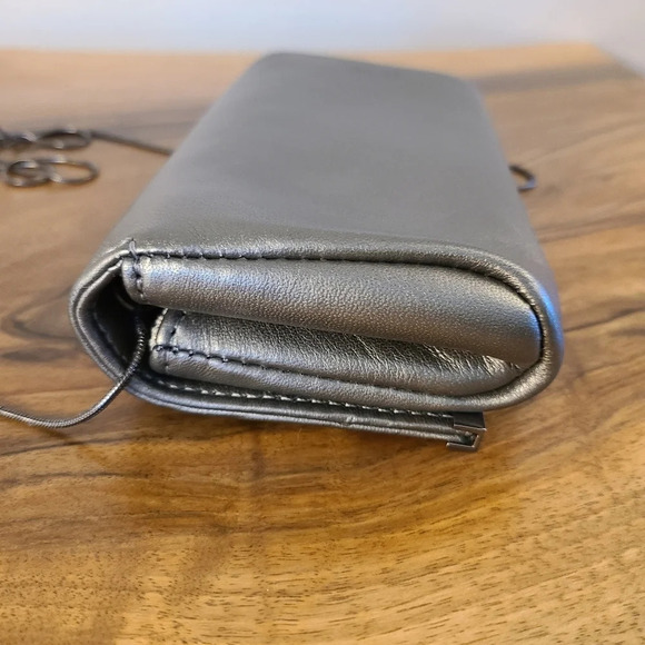 Lauren Merkin Leather Metallic Crossbody Bag - Picture 5 of 10